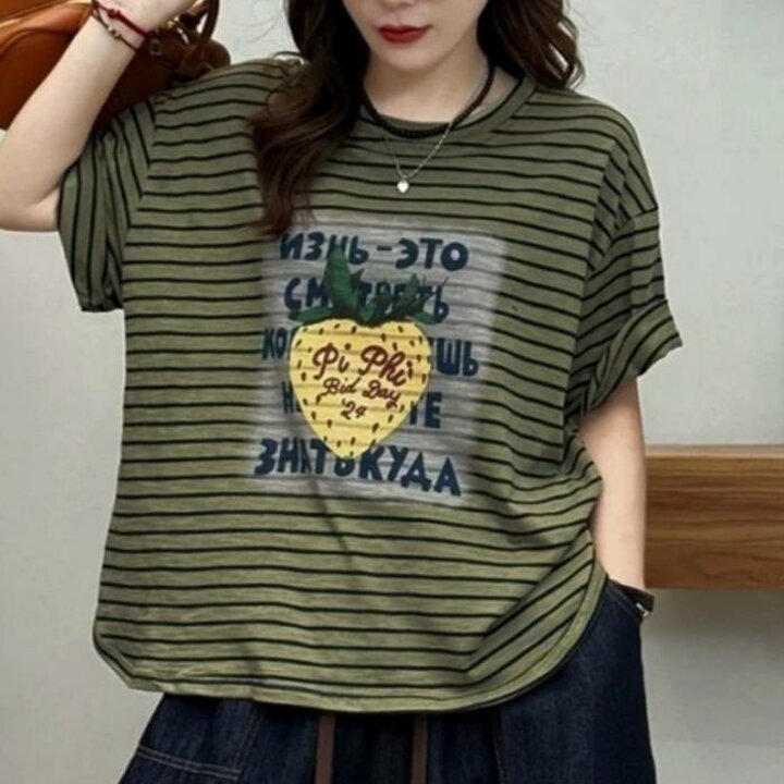 [애슬릿]여성반팔티셔츠여름면빅사이즈중년마담