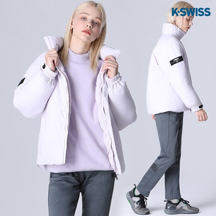 [케이스위스(K-SWISS)] 와펜 숏패딩 점퍼