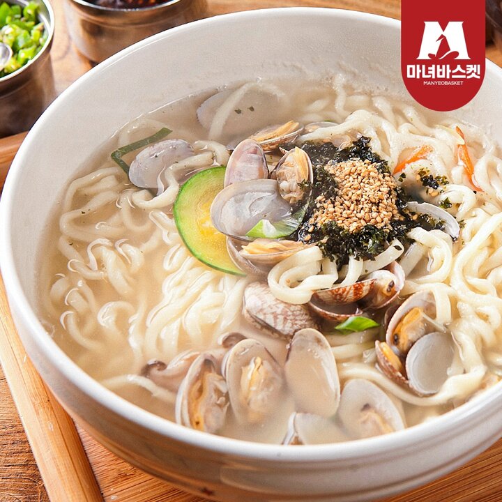 [마녀바스켓] 군산 엄마손 칼국수 10인분(칼국수면10인분+소스10인분) /