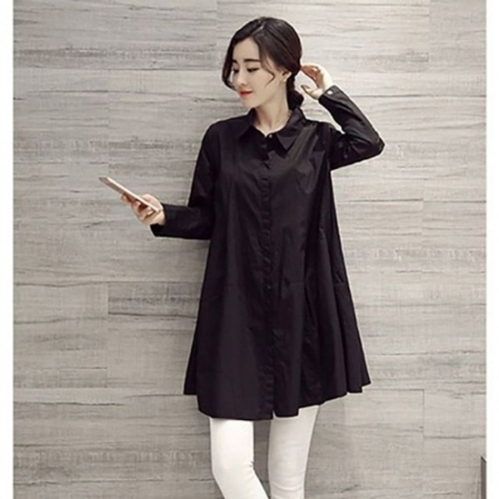 셔츠 A라인 패션 캐주얼 데일리 블라우스 스트릿 남방19642313667501