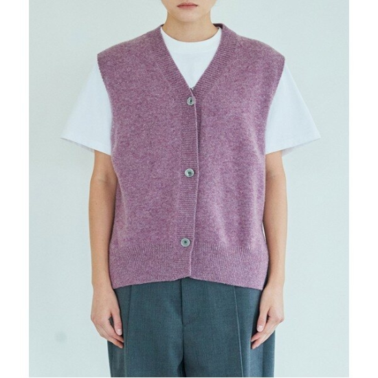 패션플러스[583161] [MOMEN] Every Moment Knit Vest - PurpleXMCBVYZA41163
