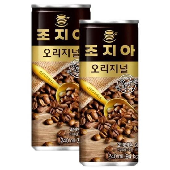 (주)셀러허브 [아우트6923]오리지날 240ml 카페라떼 30캔 조지아