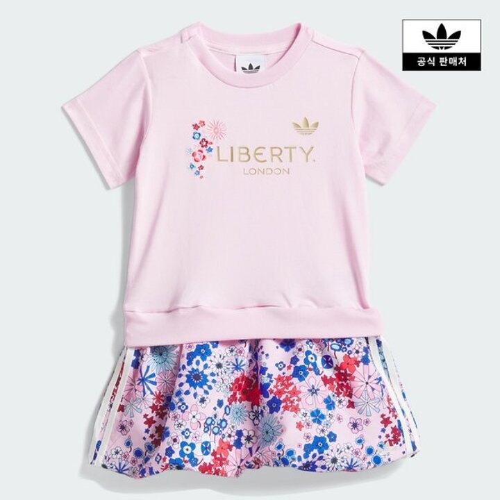 (신세계마산점)[adidas kids] (A080-A100) 아디다스 오리지널스 x 리버티 런던 드레스 세트 (KD1729)