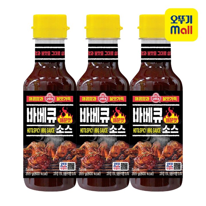 [오뚜기] 바베큐소스 매운맛 355g 3개