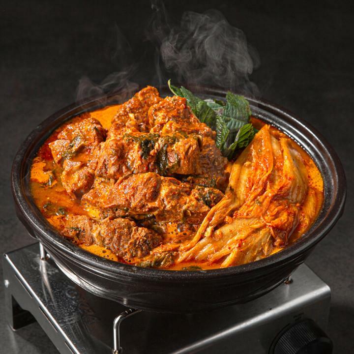 원팩쿠캣 점보 묵은지 감자탕 2.5kg X 2팩