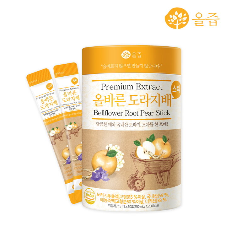 [공동구매] 올즙 올바른 도라지배스틱 50포