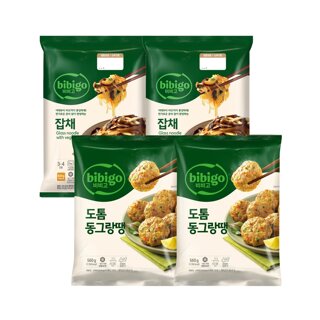 CJ제일제당 비비고 도톰 동그랑땡 560gx2개 + 잡채 644gx2개