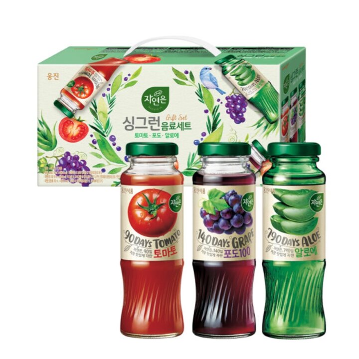 웅진 자연은싱그런음료세트 180mL 24병