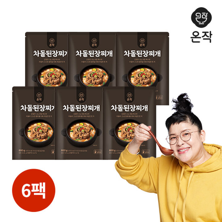 (m) 온작 차돌된장찌개 800g x 6팩