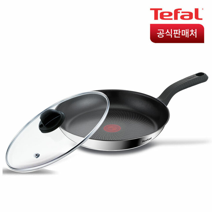 테팔 인덕션 에센스쿡 후라이팬 28cm+정품유리뚜껑