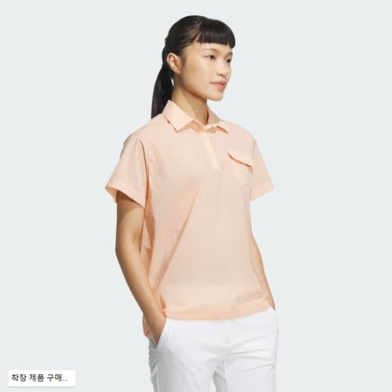 (신세계하남점)25SS 여성 우븐반팔폴로셔츠  코랄 JF4570