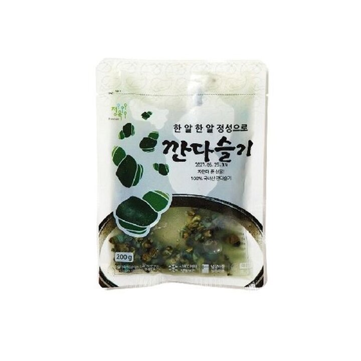 제철 섬진강 국내산 1급수 깐다슬기 200g 3팩+다슬기육수 500g 1팩..[35360656]