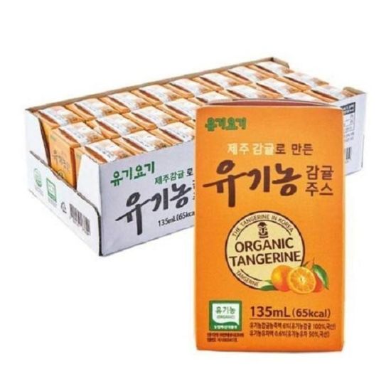 요기제주감귤주스135mlX나으24팩음료사과