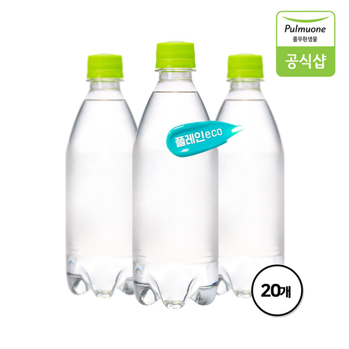[G] 풀무원 탄산수 브리지톡 플레인eco(무라벨) 500mL X 20병