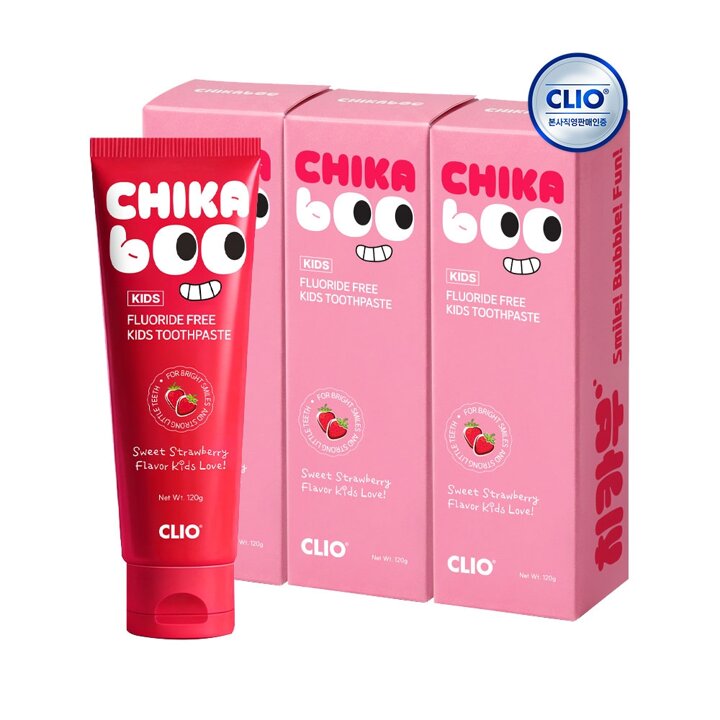 크리오 키즈 치카부 어린이 치약 딸기향 120g 3개입 x1개