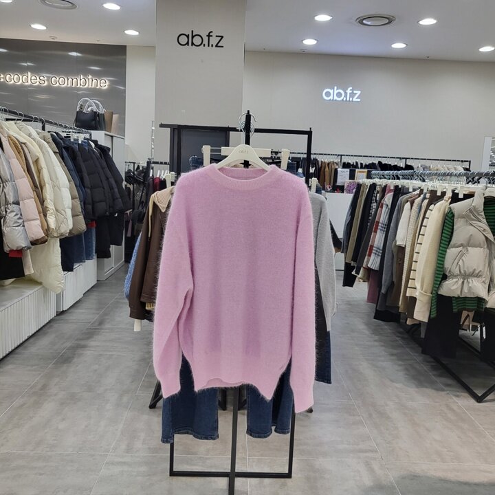 AFZ1HW32/부드러운 루즈핏 니트 티셔츠IC