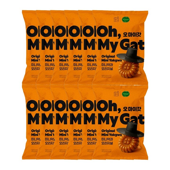 CJ제일제당 비비고 오마이갓 미니약과 오리지널 90g x12개