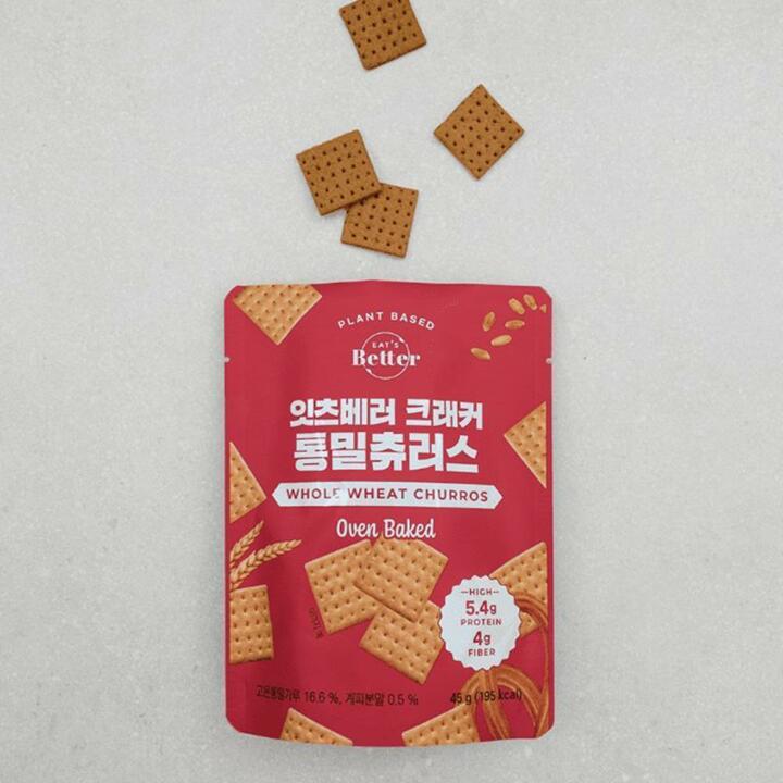 잇츠베러 비건 통밀 츄러스 크래커 45g 10개
