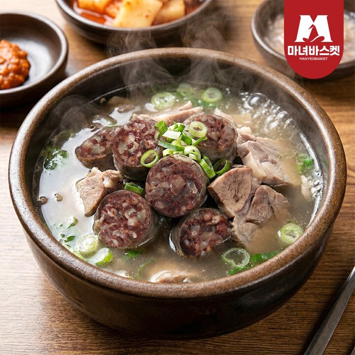 [마녀바스켓] 좋은 재료듬뿍 5분 순대국밥 1인분 x4팩