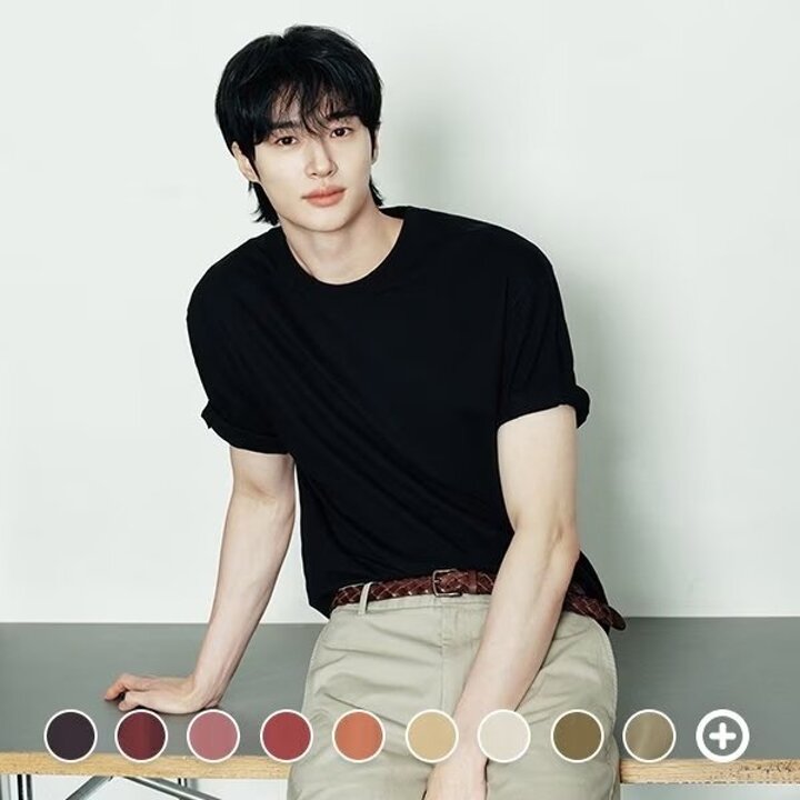(신세계의정부점)지오다노 NEW 라운드넥 반팔 티셔츠 (퍼펙트티) 026540