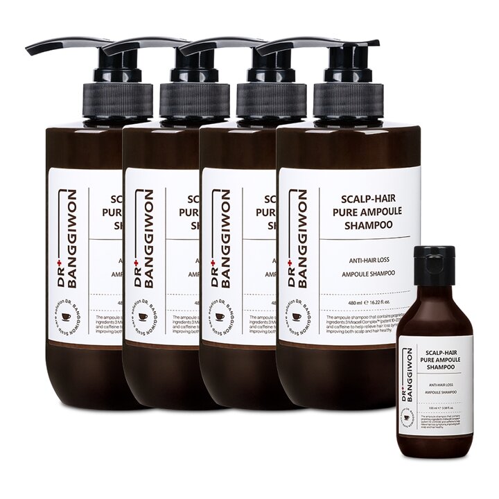 닥터방기원 모두맑음 볼륨샴푸 480ml 4개+여행용볼륨샴푸100ml