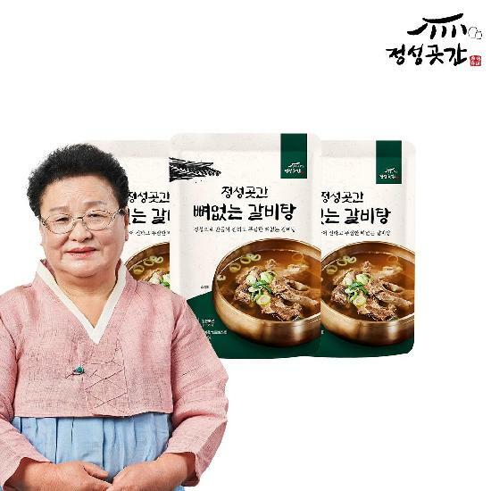 [S]정성곳간 강순의 명인의 뼈 없는 갈비탕 800g 3팩