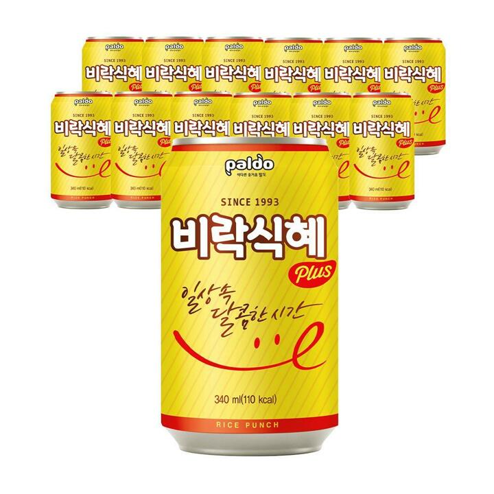 [G] 팔도 비락식혜 340ml 12캔 (6캔번들 2개)