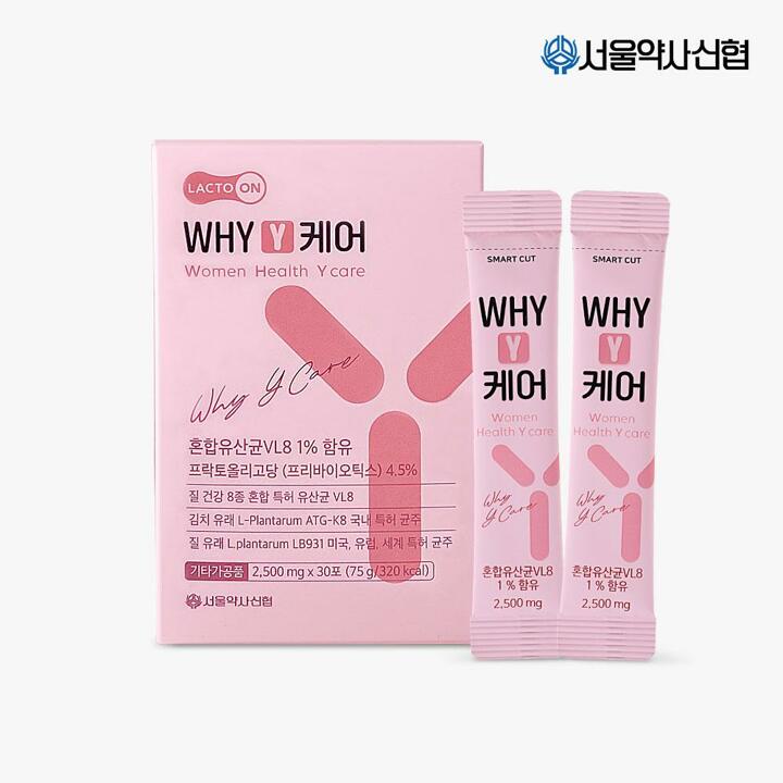 [G]락토온 WHY y케어 질 유래 특허 유산균 2.5g 30포