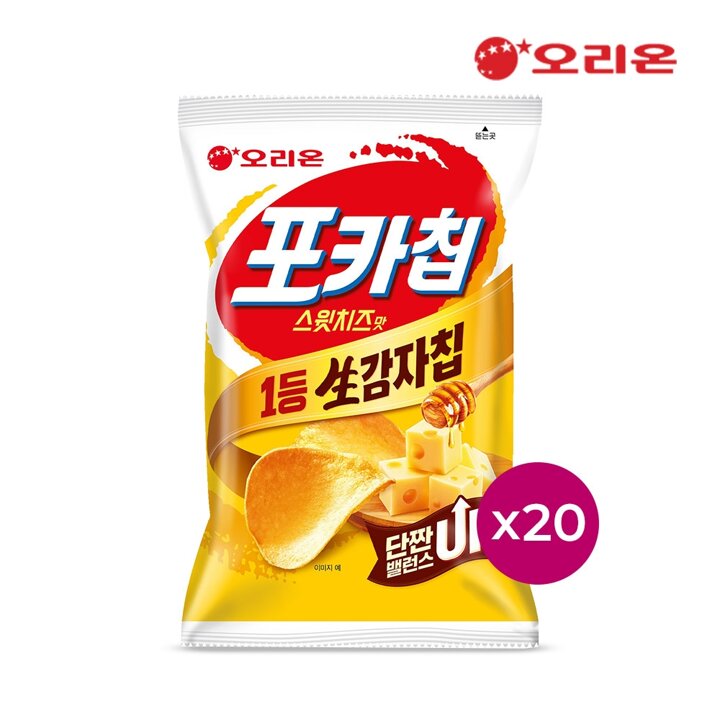 오리온 포카칩 스윗치즈(60g) x 20개
