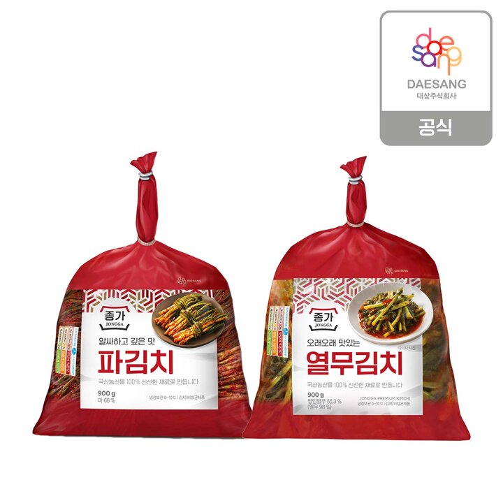 (m)[종가] 파900g+열무900g 