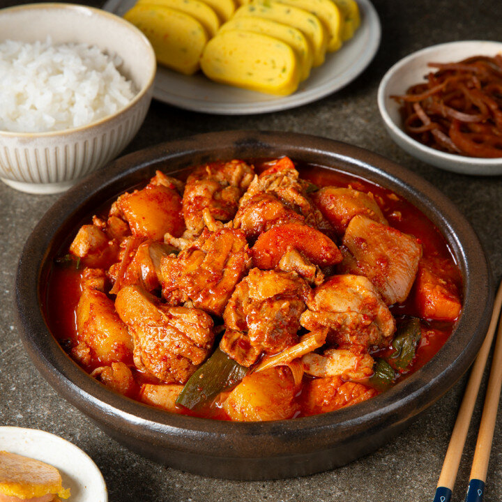 원팩쿠캣 순살 닭볶음탕 500g x 4팩