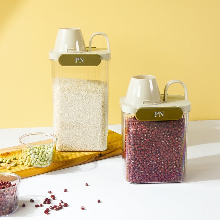PN 투명 밀폐 쌀통 1200ml