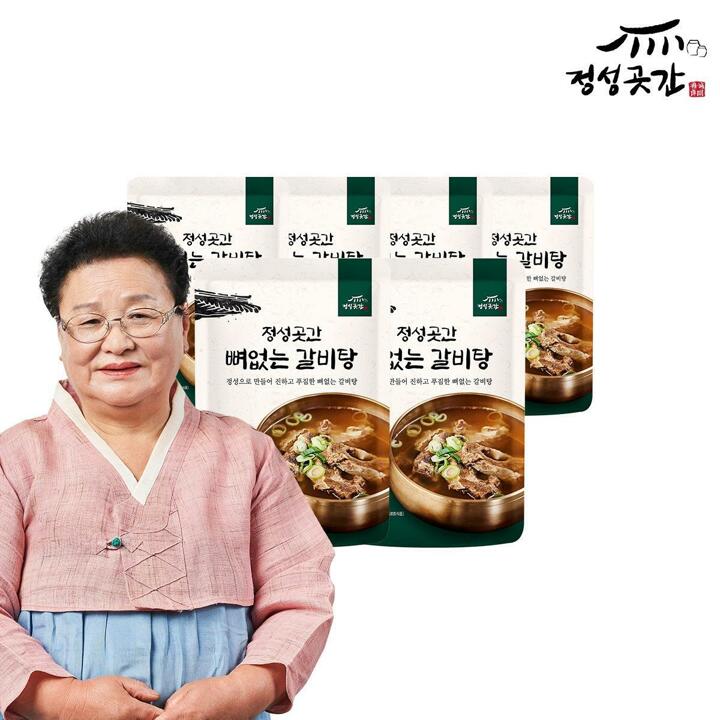 [S]정성곳간 강순의 명인의 뼈 없는 갈비탕 800g 6팩
