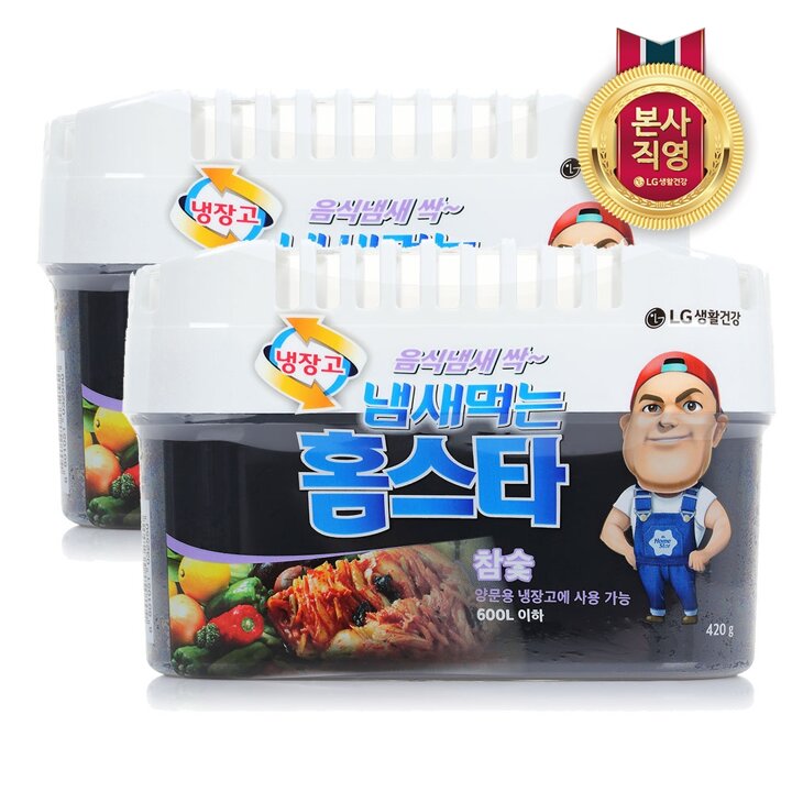 냄새먹는 홈스타 냉장고용 탈취제 참숯 2개