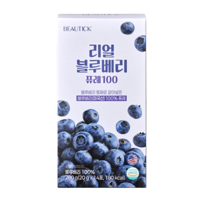 (신세계강남점)[BEAUTICK] 리얼 블루베리 퓨레 100 (20g x 14포)