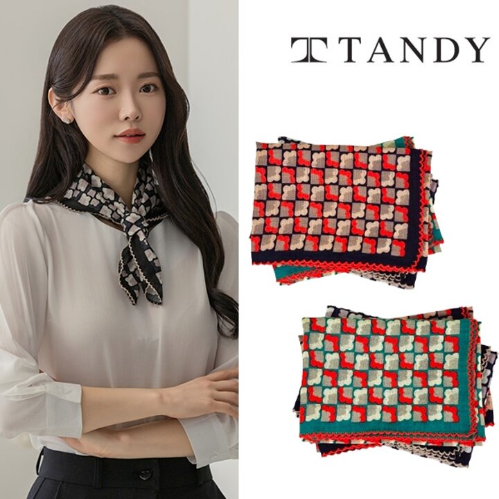 [탠디] TANDY 송송이 손수건 스카프