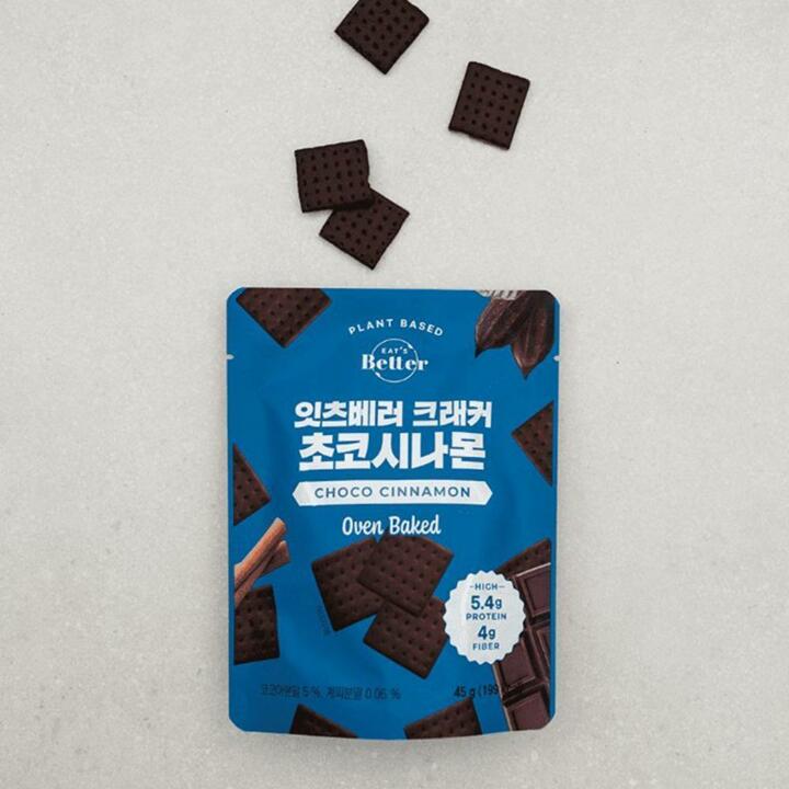 잇츠베러 비건 초코 시나몬 크래커 45g 10개