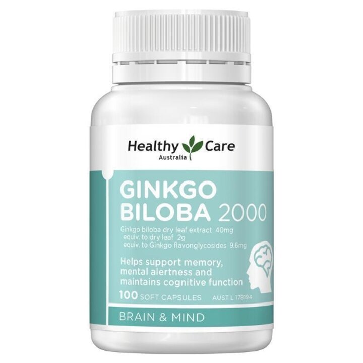 헬씨케어 은행잎 추출물 징코 빌로바 2000mg 100캡슐