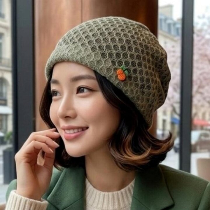 [애슬릿]면비니모자중년여성봄여름주방수면두건
