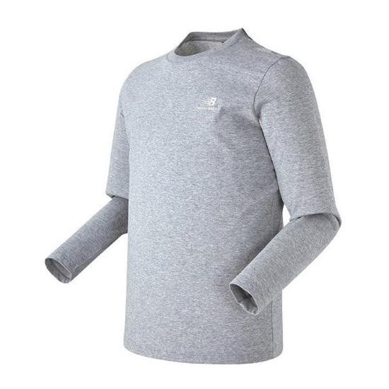 뉴발란스 NBNDB21123-GR 뉴발 베이직 STANDARD FIT 남녀공용 긴팔티 맨투맨 (43931004)