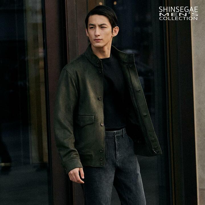 26SS 신세계맨즈컬렉션 FAUX 스웨이드 해링턴 재킷