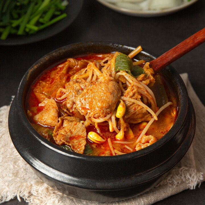 원팩쿠캣 얼큰 소고기해장국 500g x 5팩