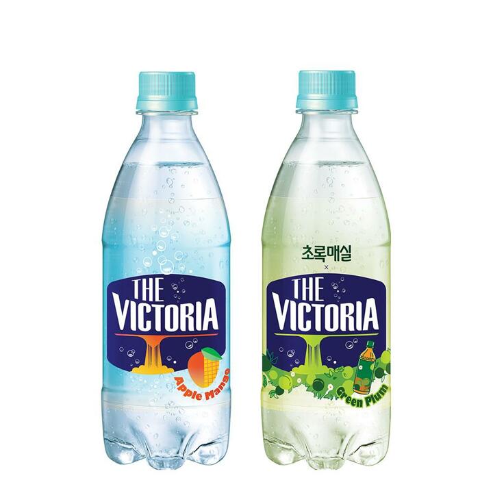 (G) 웅진식품 더 빅토리아 탄산음료 500ml 애플망고10입+초록매실10입 교차구성