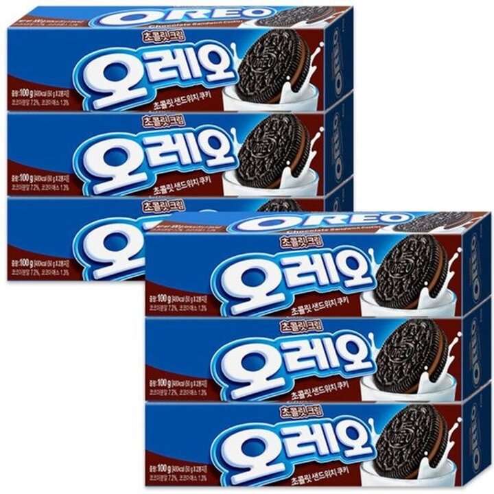 오레오 초콜릿 크림, 100g, 6개[34068319]
