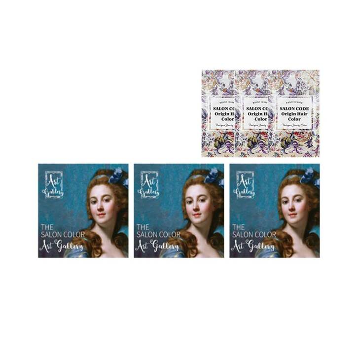 더 살롱 컬러 아트갤러리 염색제 순수 새치커버 셀프 염색약 3개+샘플 3개