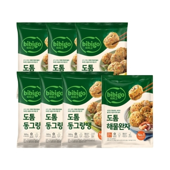 [하프클럽/CJ제일제당]비비고 도톰동그랑땡 560g x6개 도톰해물완자 510g x1개-P381878436