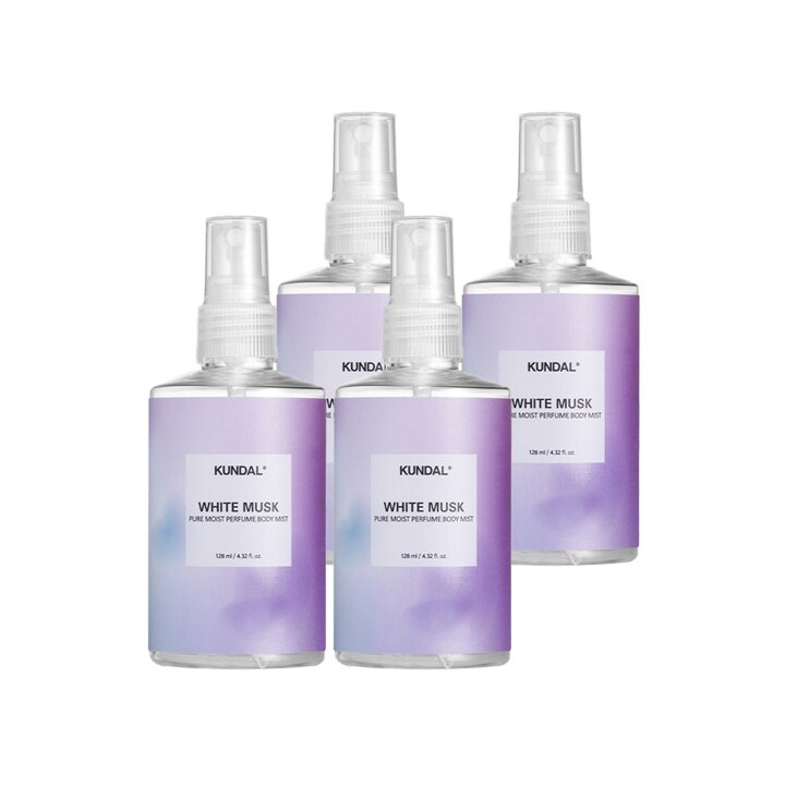 쿤달 퓨어 바디미스트 화이트머스크 128ml x4개