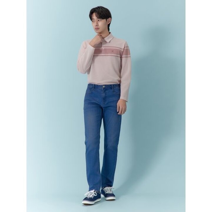 [하프클럽/지센 남성 ]미들 인디고 데님팬츠 MCDPQ351 BL