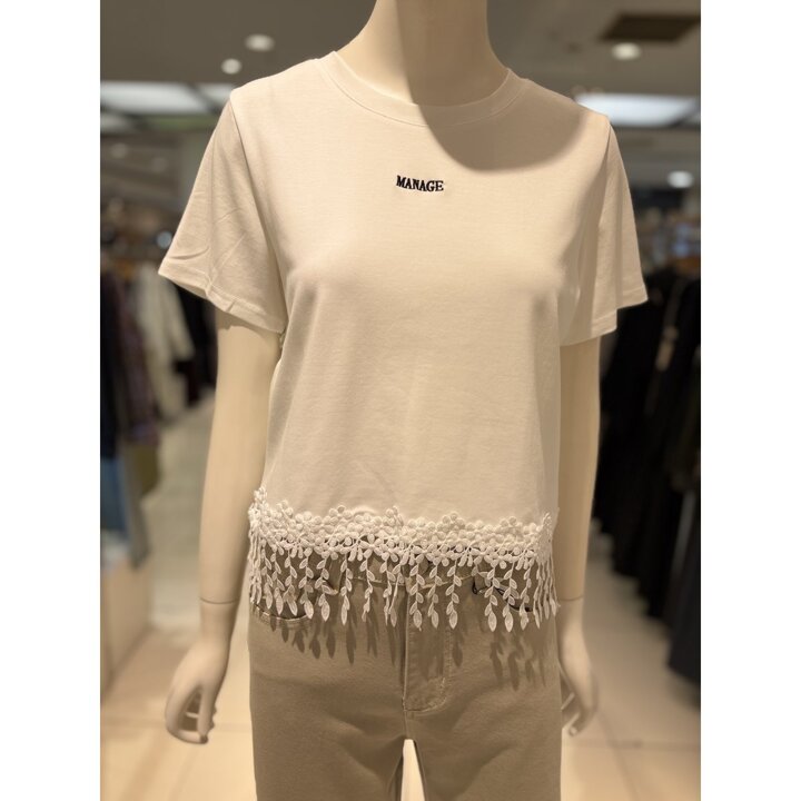 (신세계마산점)라운드  레터링 밑단 수술티셔츠/SL2TSL02