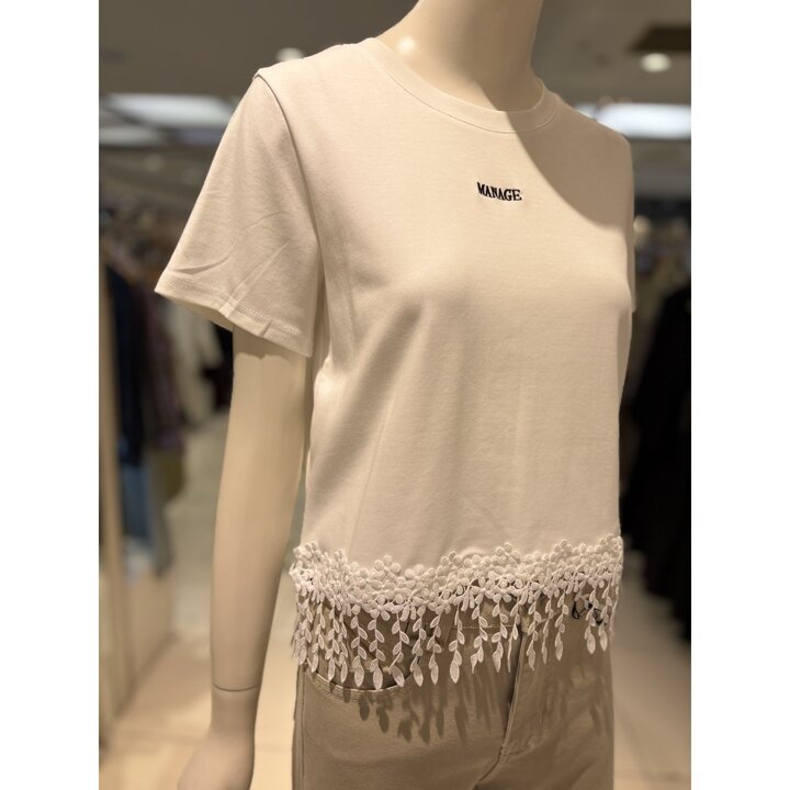 (신세계마산점)라운드  레터링 밑단 수술티셔츠/SL2TSL02